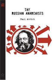 Cover of: The Russian Anarchists by Paul Avrich