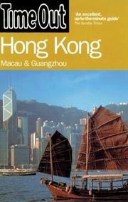 Cover of: Time Out Hong Kong: Macau and Guangzhou (Time Out Guides)