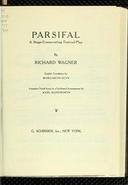 Cover of: Parsifal by Richard Wagner