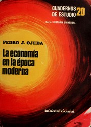 Cover of: La economía en la época moderna by Pedro J. Ojeda