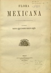 Flora mexicana by Martin Sessé