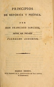 Cover of: Principios de retórica y poética