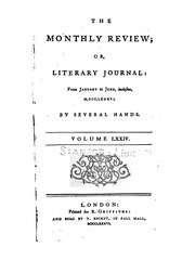 Cover of: The Monthly Review by Ralph Griffiths