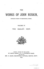 Cover of: The eagle's nest. by John Ruskin
