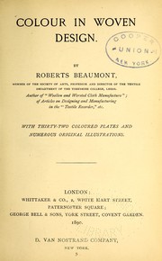 Cover of: Colour in woven design. by Roberts Beaumont