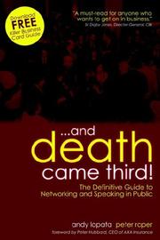 Cover of: ...and Death Came Third!