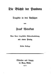 Cover of: Die Büchse der Pandora by Frank Wedekind
