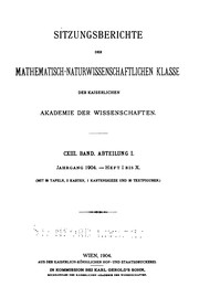 Cover of: Sitzungsberichte by Akademie der Wissenschaften in Wien Philosophisch -Historische Klasse , Kaiserlichen Akademie der Wissenschaften in Wien, Mathematisch-Naturwissenschaftliche Klasse