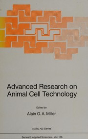 Cover of: Advanced research on animal cell technology