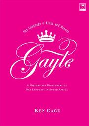 Cover of: Gayle by Ken Cage