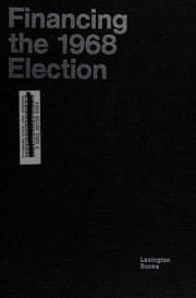 Cover of: Financing the 1968 election