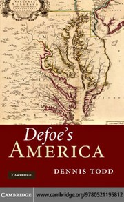 Cover of: Defoe's America