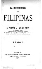 Cover of: La insurrección en Filipinas y guerra hispano- americana en el archipiélago