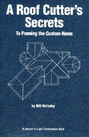 Cover of: Roof Cutters Secrets: To Framing the Custom Home