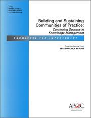 Cover of: Building and Sustaining Communities of Practice (Knowledge for Improvement)