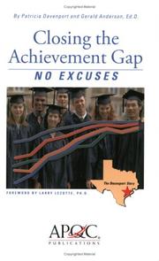 Closing the achievement gap by Patricia Davenport, Gerald Anderson