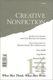 Cover of: What Men Think, What Men Write (Creative Nonfiction, No. 14)