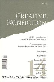 Cover of: What Men Think, What Men Write (Creative Nonfiction, No. 14) by Lee Gutkind