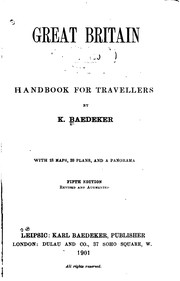 Cover of: Great Britain: handbook for travellers