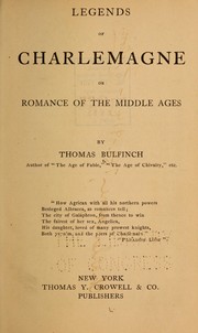 Cover of: Legends of Charlemagne by Thomas Bulfinch