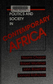 Politics and society in contemporary Africa by Naomi Chazan