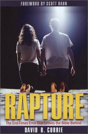 Cover of: Rapture by David B. Currie