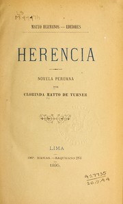 Cover of: Herencia :: novela peruana
