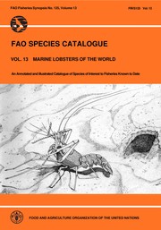 Cover of: Marine lobsters of the world: an annotated and illustrated catalogue of species of interest to fisheries known to date