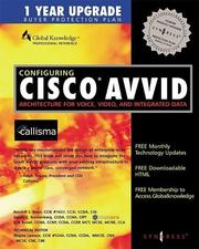 Cover of: Configuring Cisco AVVID  | Syngress Media