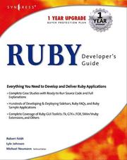 Cover of: Ruby Developer