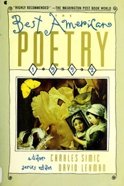 Cover of: The Best American Poetry 1992 by David Lehman