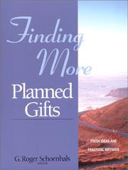 Cover of: Finding More Planned Gifts