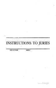 Cover of: A treatise on the law of instructions to juries in civil and criminal cases by Henry Edward Randall