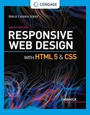 Cover of: Responsive Web Design with HTML 5 & CSS by Jessica Minnick