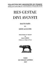 Cover of: Res gestae divi Augusti = by Augustus Emperor of Rome