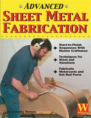 Cover of: Advanced Sheet Metal Fabrication | Tim Remus