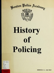 History of policing by John Wells