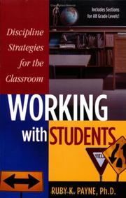Cover of: Discipline Strategies for the Classroom; Working with Students
