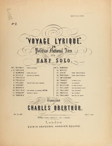 Voyage lyrique by Charles Oberthür