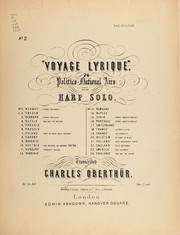 Cover of: Voyage lyrique by Charles Oberthür