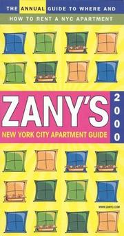 Cover of: Zany's New York City Apartment Guide, 2000 by Clay Weiner