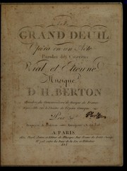Cover of: Le Grand Deuil: opéra en un acte