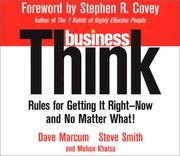 Cover of: businessThink by Dave Marcum, Dave Marcum