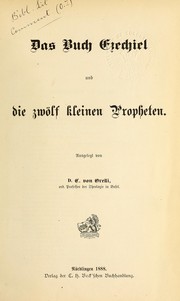 Cover of: Das Buch Ezechiel und die zwölf kleinen Propheten by Conrad von Orelli