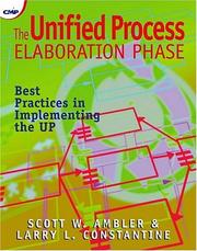 Cover of: The Unified process elaboration phase by Scott W. Ambler, compiling editor.