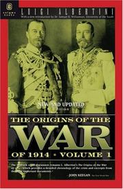 Cover of: The Origins of the War of 1914