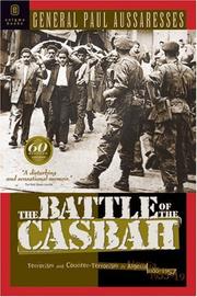 Cover of: The Battle of the Casbah by Paul Aussaresses