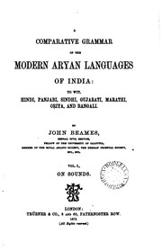 Cover of: A Comparative Grammar of the Modern Aryan Languages of India