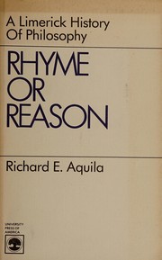 Cover of: Rhyme or reason by Richard E. Aquila