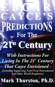 Cover of: Edgar Cayce's Predictions For The 21st Century